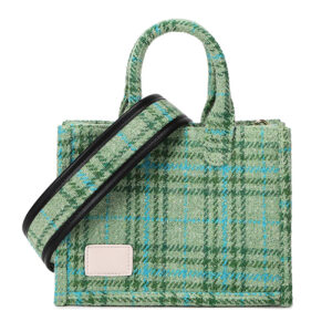 Woolen Plaid Tweed Bag