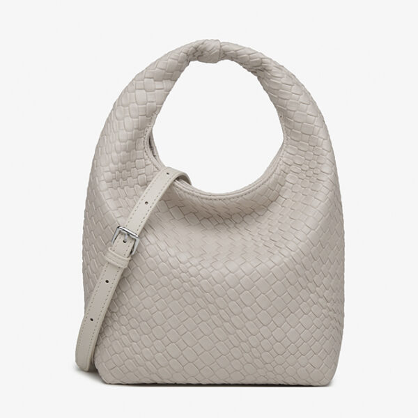 basket woven hobo handbag