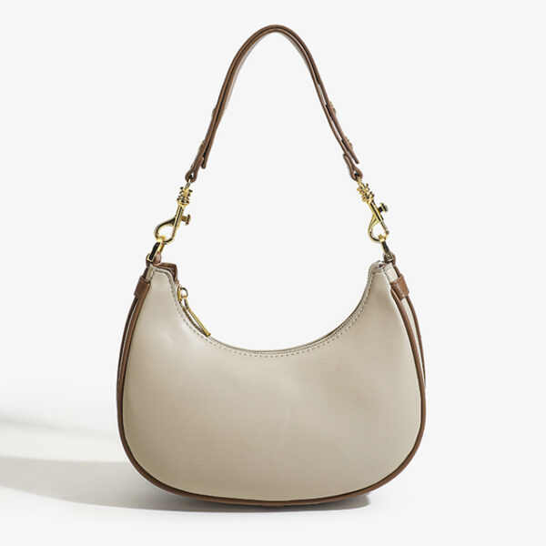 Underarm Half Moon Handbag beige