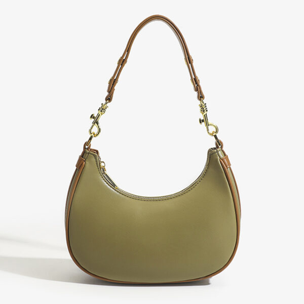 Underarm Half Moon Handbag green