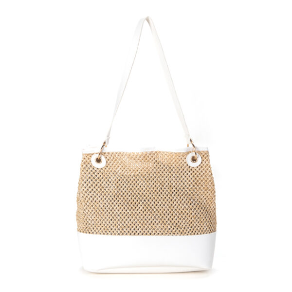 Beach Straw Stylish handbag white