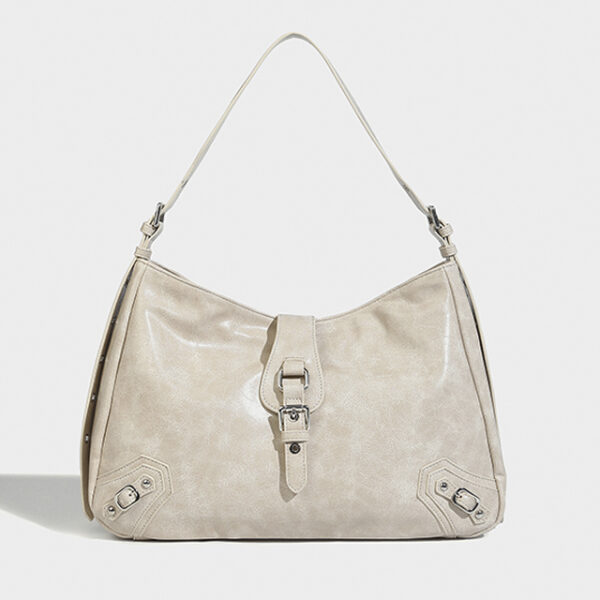 Flap Buckle Hobo Bag