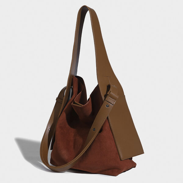 Suede Leather Tote Bag