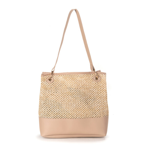 Beach Straw Stylish handbag camel