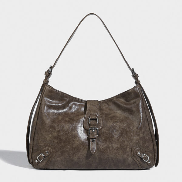 Flap Buckle Hobo Bag