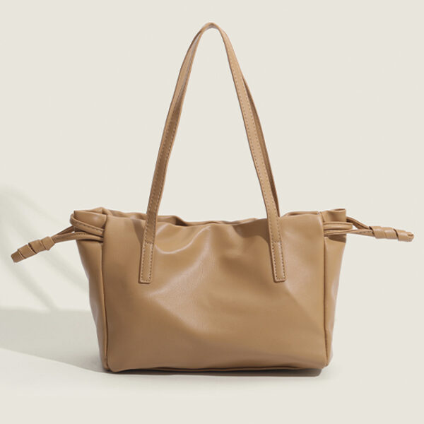 Underarm Ruched Drawstring Tote