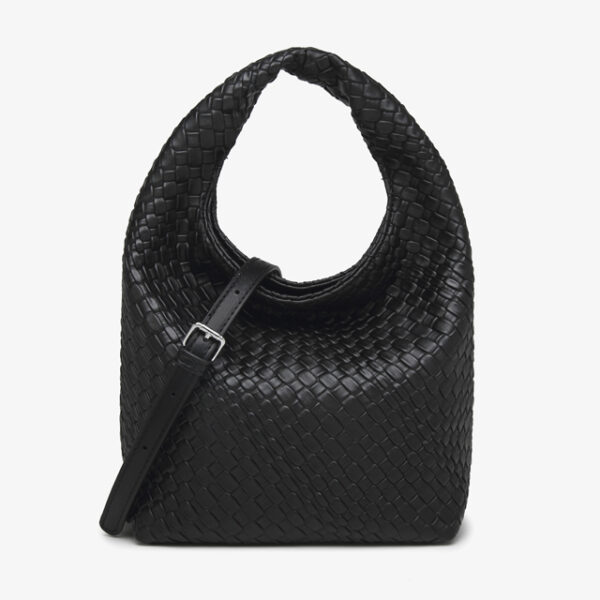 basket woven hobo handbag