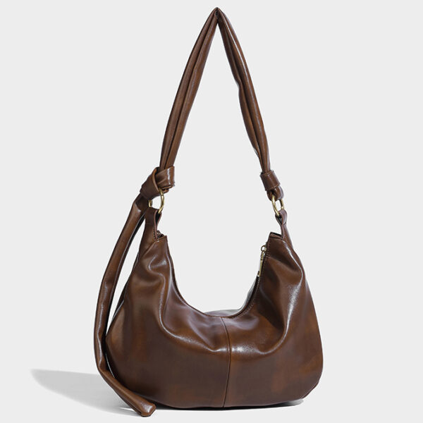 BrownHobo bag with adjustable strap