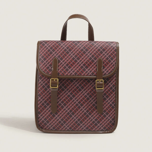 Harris tweed retro backpack