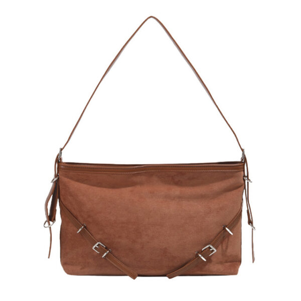 Vegan leather baguette bag