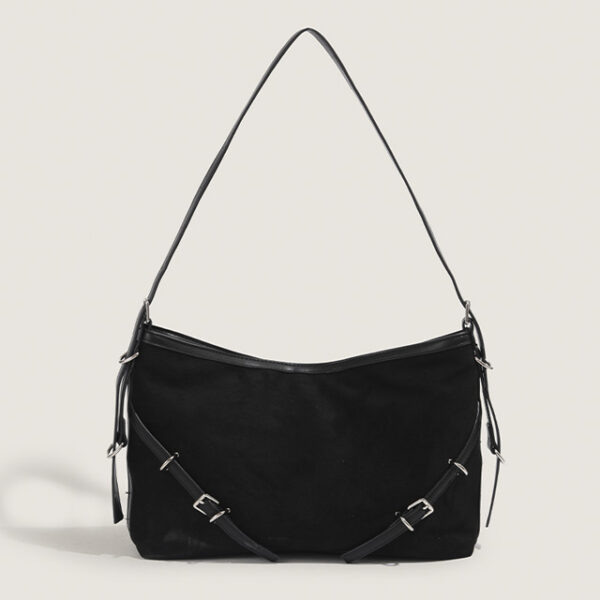 Vegan leather baguette bag