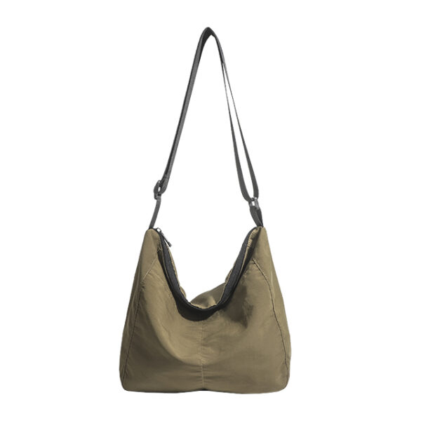 Nylon Ruffle Shoulder Bag