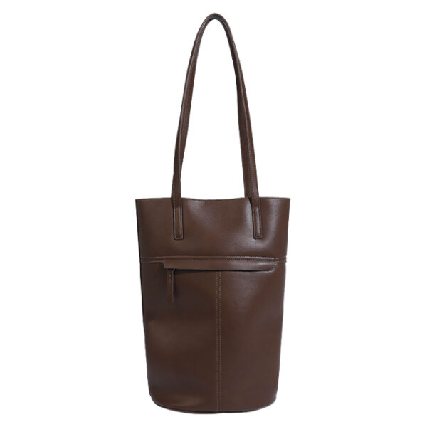 Genuine Leather Bucket Bag