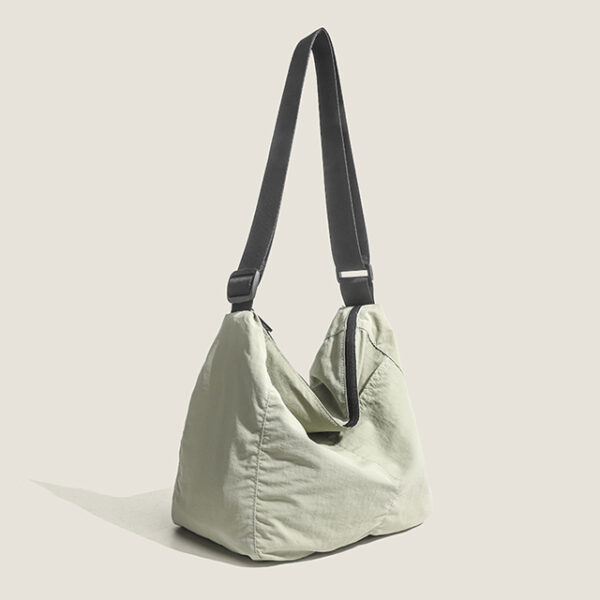 Nylon Ruffle Shoulder Bag