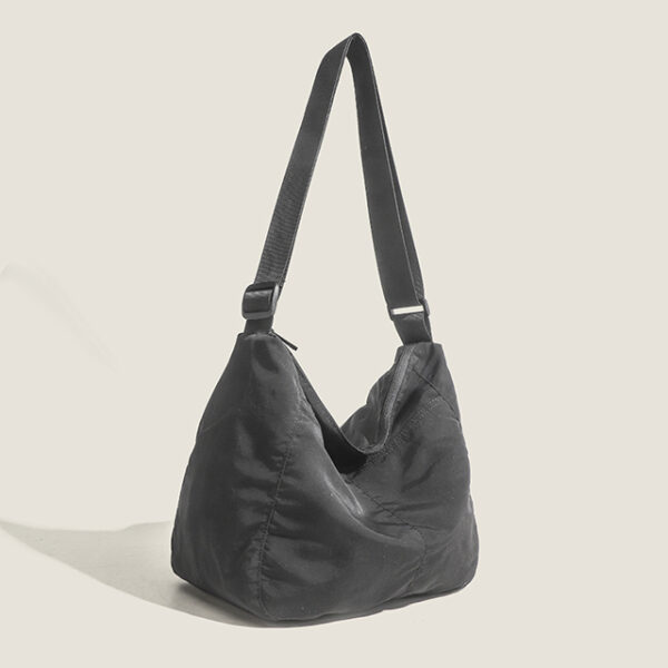 Nylon Ruffle Shoulder Bag