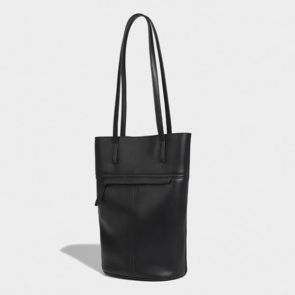 Genuine Leather Bucket Bag